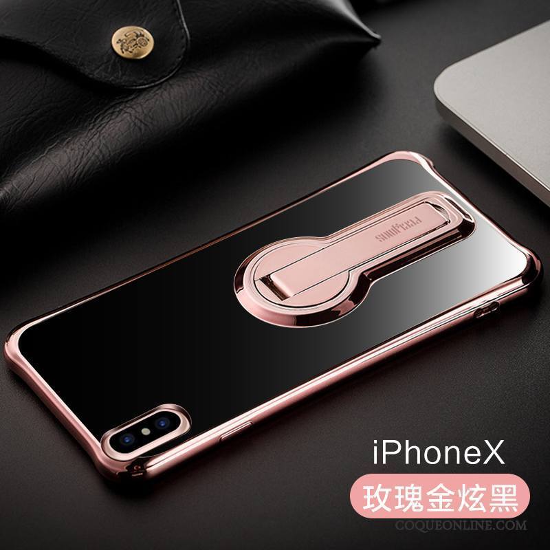 iPhone X Coque Rouge Tout Compris Support Étui Fluide Doux Incassable Nouveau