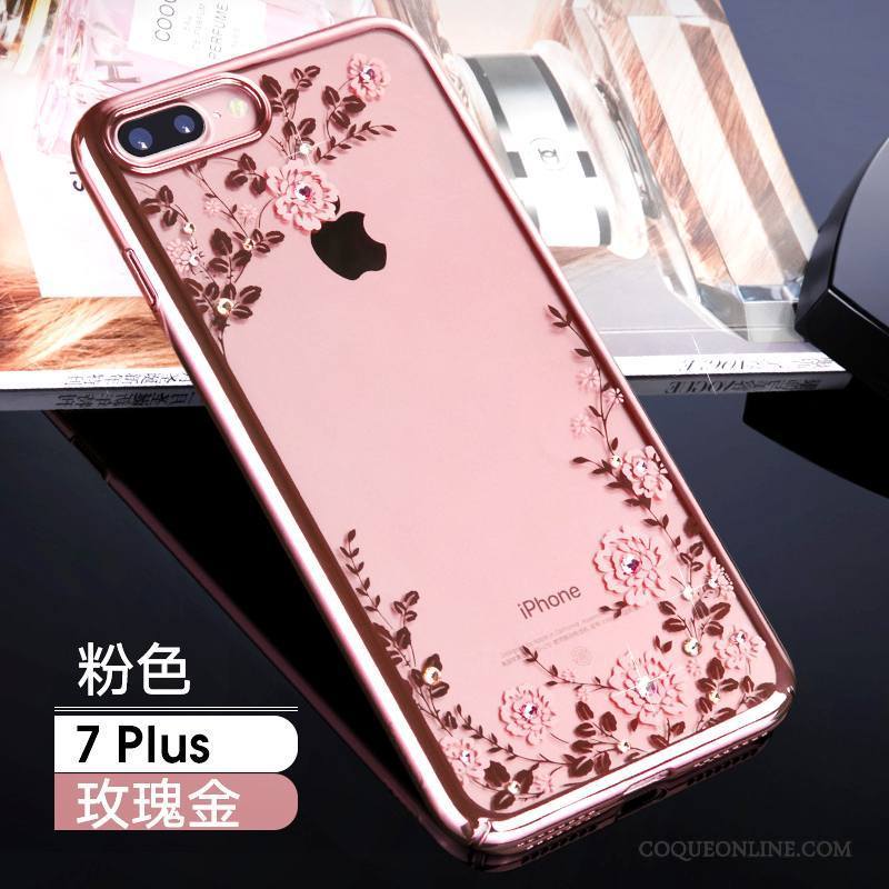 iPhone X Coque Strass Tout Compris Incassable Noir Marque De Tendance Or Étui