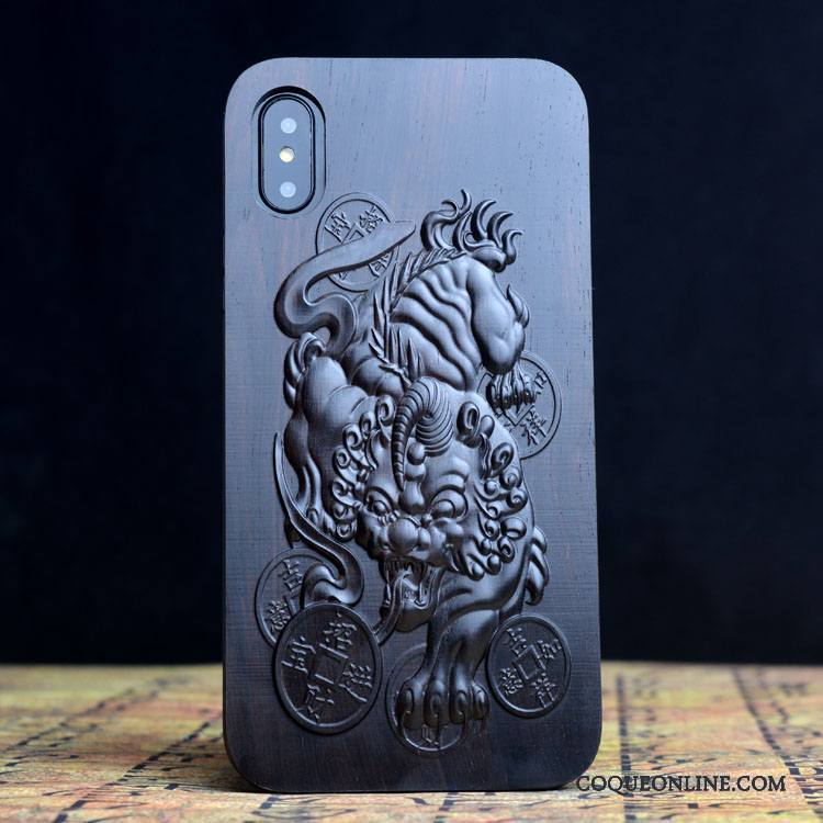 iPhone X Coque Tout Compris Bois De Santal Étui Ethnique Incassable Personnalité Créatif