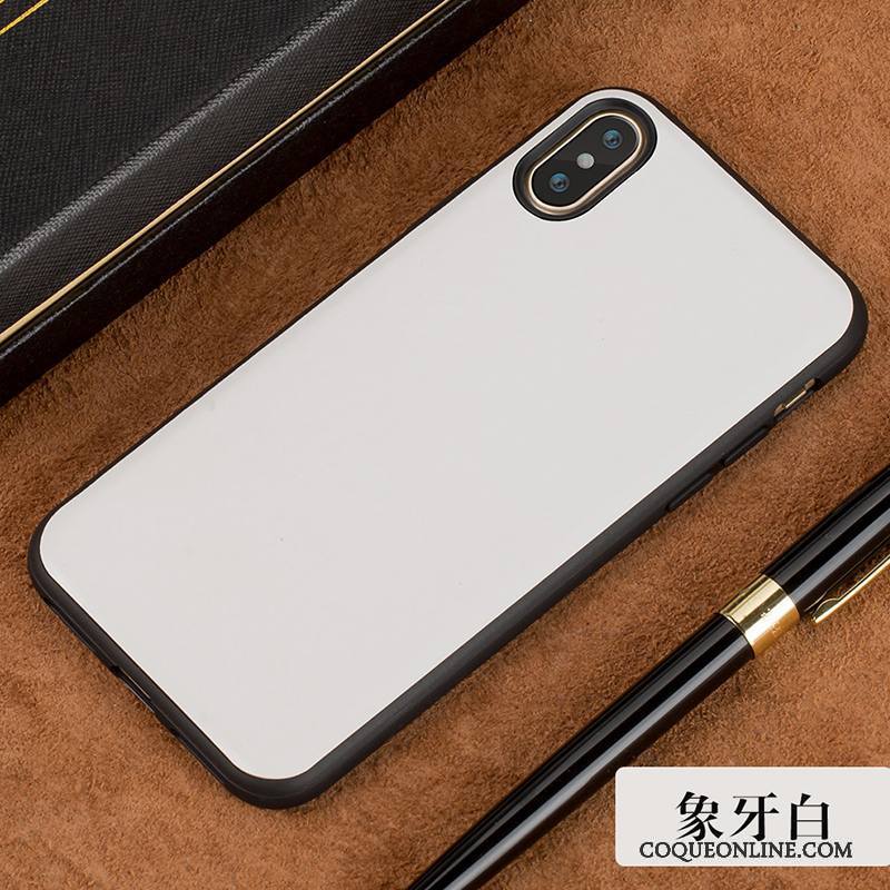 iPhone X Coque Tout Compris Étui Protection Incassable Très Mince Noir Étui En Cuir