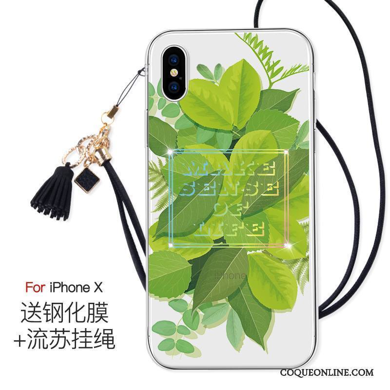 iPhone X Coque Transparent Anneau Incassable Rose Très Mince Nouveau Tout Compris