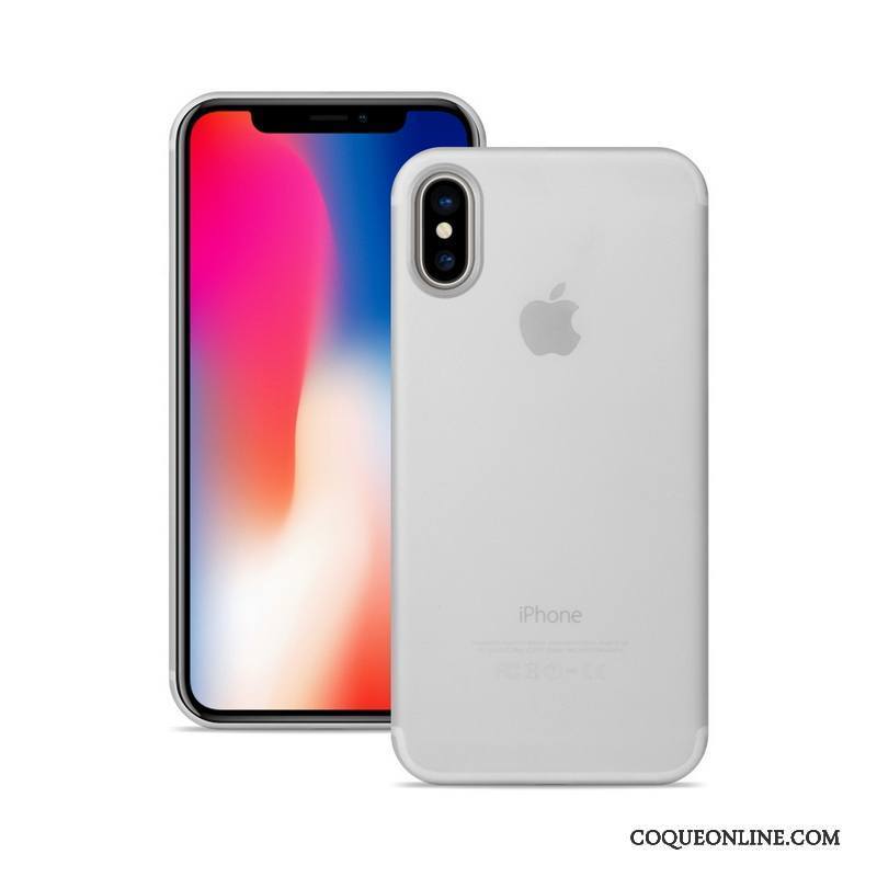 iPhone X Coque Très Mince Protection Délavé En Daim De Téléphone Orange