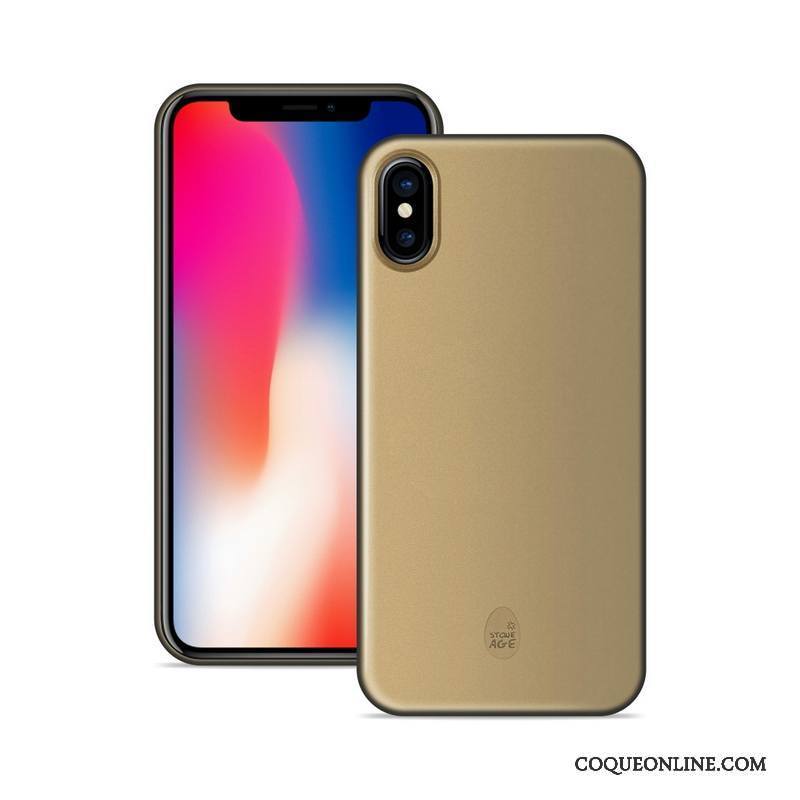 iPhone X Coque Très Mince Protection Délavé En Daim De Téléphone Orange