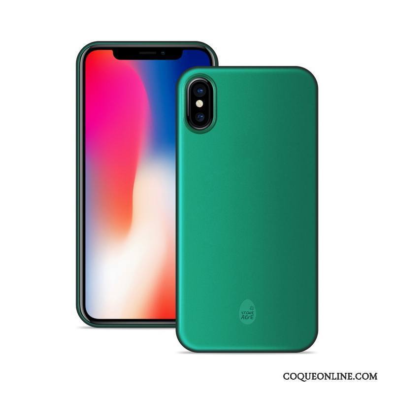 iPhone X Coque Très Mince Protection Délavé En Daim De Téléphone Orange