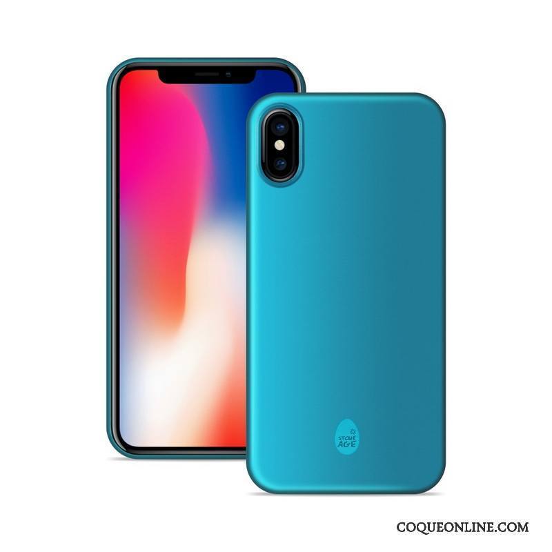 iPhone X Coque Très Mince Protection Délavé En Daim De Téléphone Orange