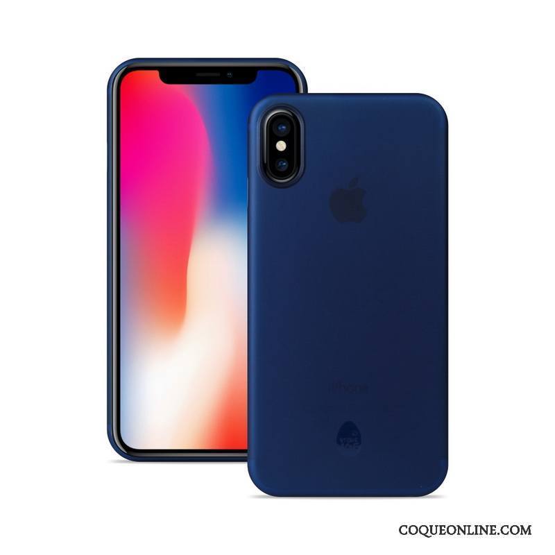 iPhone X Coque Très Mince Protection Délavé En Daim De Téléphone Orange