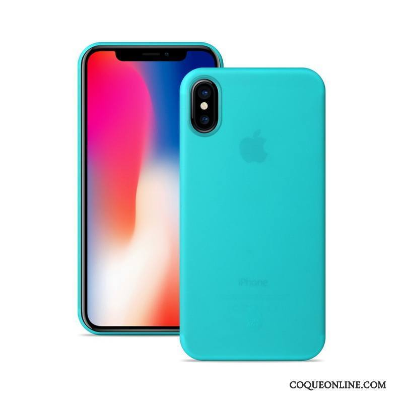 iPhone X Coque Très Mince Protection Délavé En Daim De Téléphone Orange