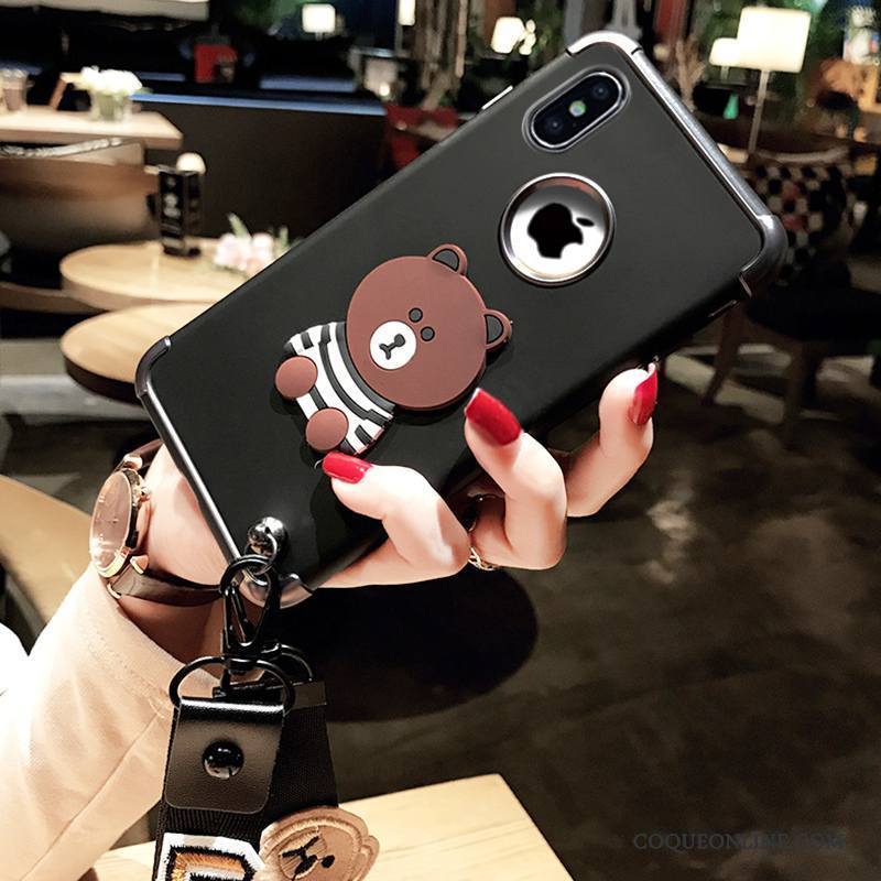 iPhone X Coque Étui Incassable Nouveau Charmant Vin Rouge Fluide Doux Ornements Suspendus