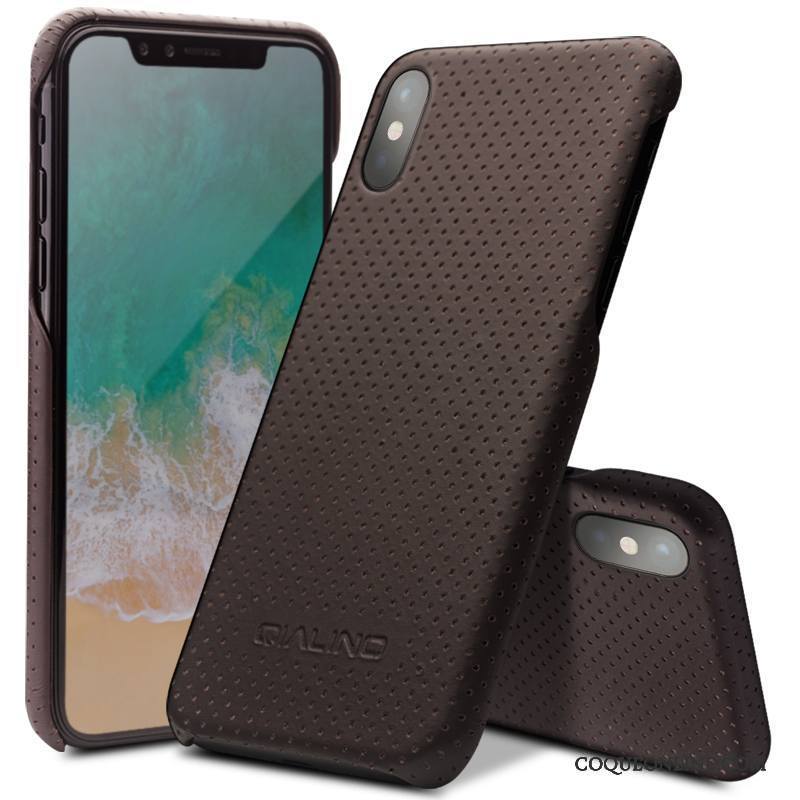 iPhone X Coque Étui Nouveau Incassable Noir Étui En Cuir Tout Compris Téléphone Portable