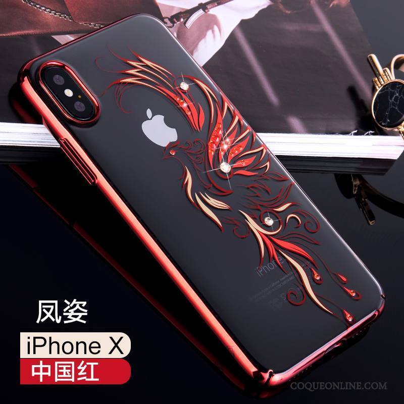 iPhone X Créatif Noir Or Nouveau Coque De Téléphone Tout Compris Incassable