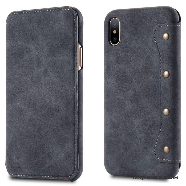 iPhone X Difficile Protection Simple Tendance Étui Coque De Téléphone Incassable