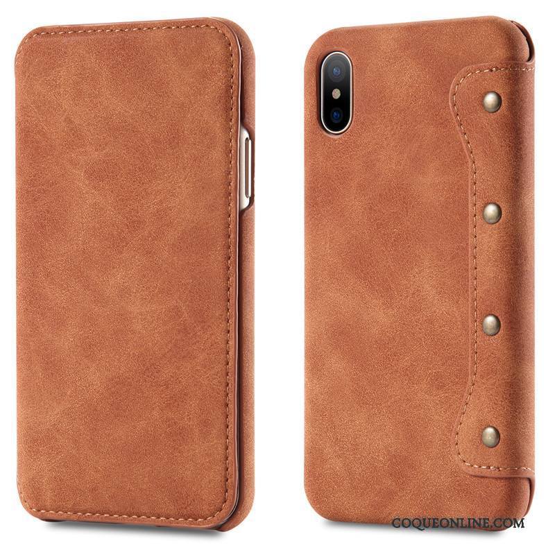 iPhone X Difficile Protection Simple Tendance Étui Coque De Téléphone Incassable