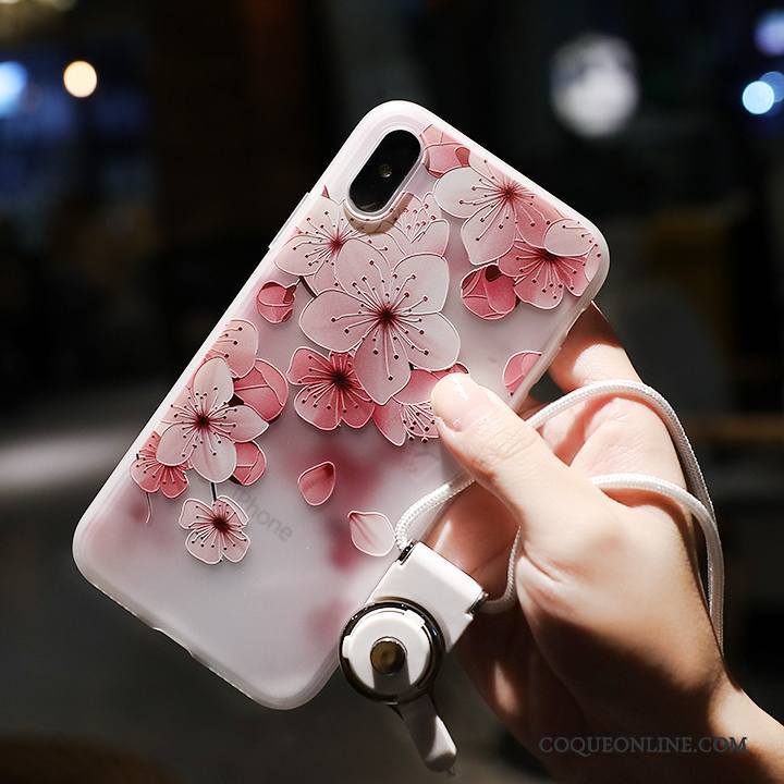 iPhone X Fluide Doux Nouveau Silicone Gaufrage Protection Coque De Téléphone Délavé En Daim