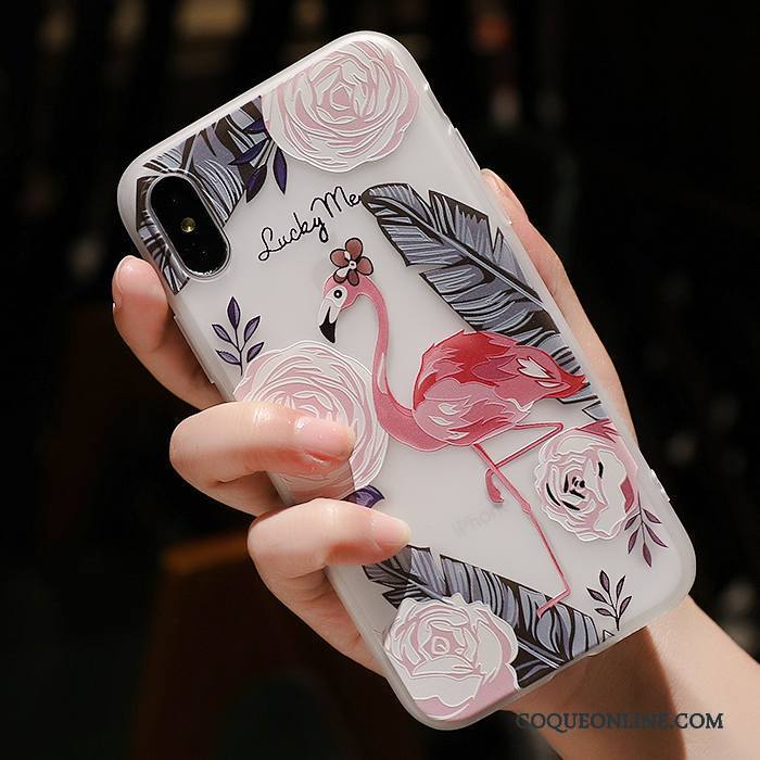 iPhone X Fluide Doux Nouveau Silicone Gaufrage Protection Coque De Téléphone Délavé En Daim