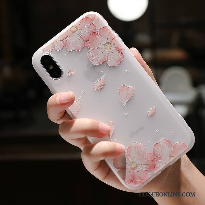 iPhone X Fluide Doux Nouveau Silicone Gaufrage Protection Coque De Téléphone Délavé En Daim