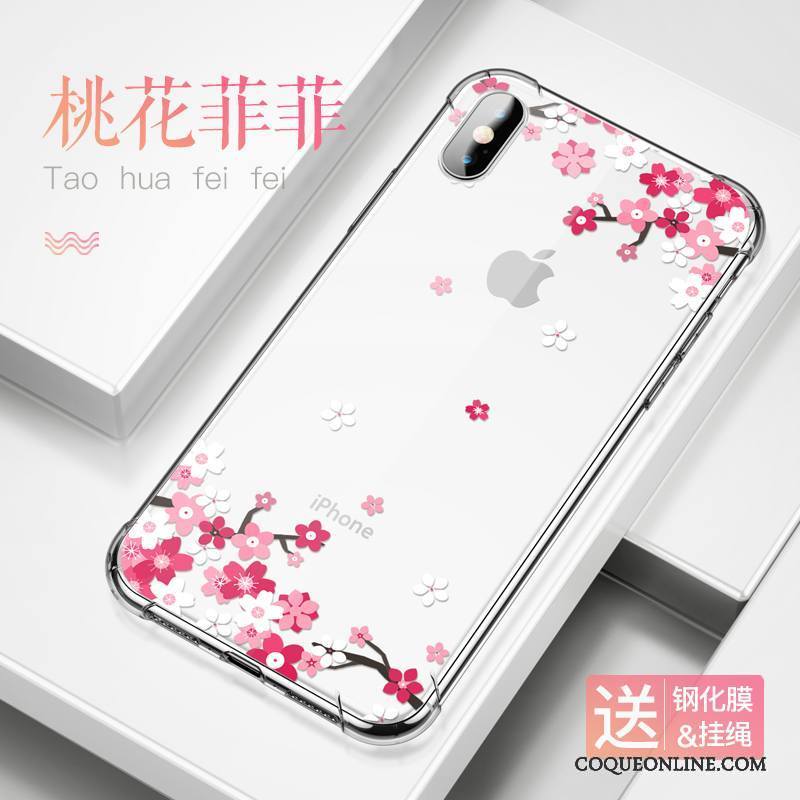 iPhone X Incassable Étui Personnalité Silicone Coque De Téléphone Transparent Ballon