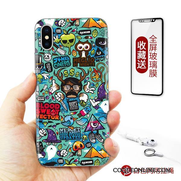 iPhone X Silicone Art Incassable Gaufrage Europe Étui Coque De Téléphone