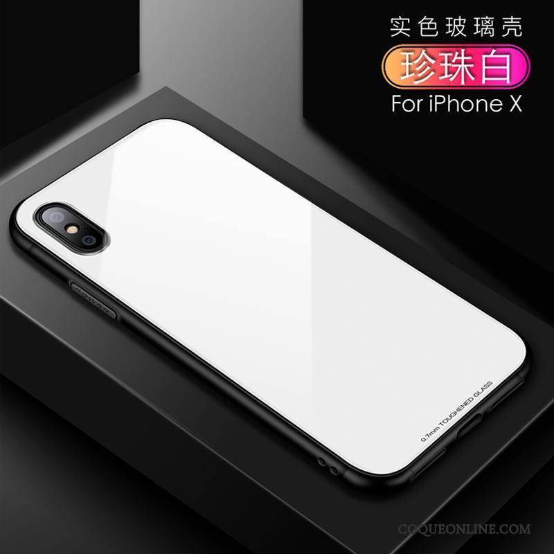 iPhone X Silicone Nouveau Verre Coque De Téléphone Tout Compris Étui Incassable