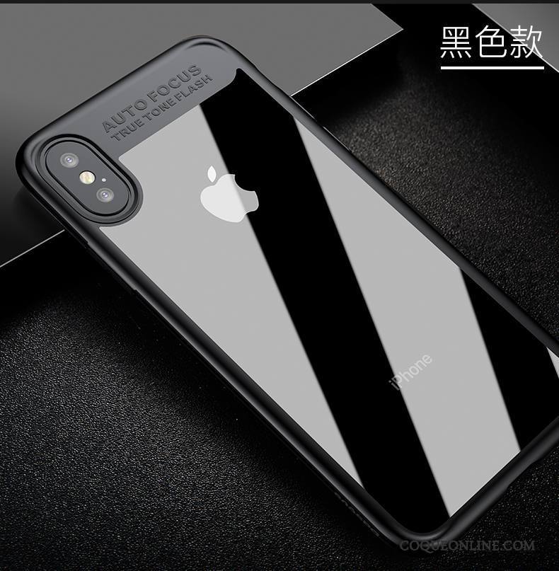 iPhone X Transparent Étui Bleu Coque De Téléphone Très Mince Tendance Nouveau