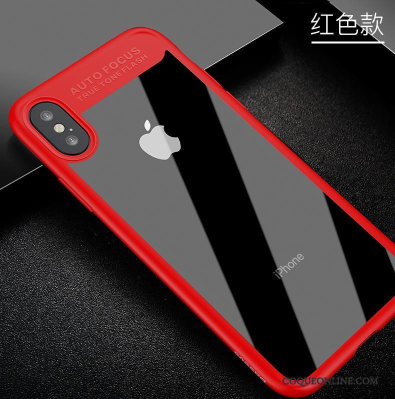iPhone X Transparent Étui Bleu Coque De Téléphone Très Mince Tendance Nouveau
