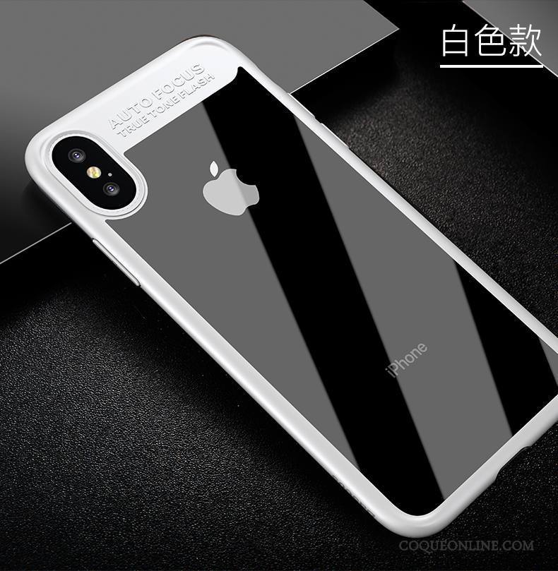 iPhone X Transparent Étui Bleu Coque De Téléphone Très Mince Tendance Nouveau