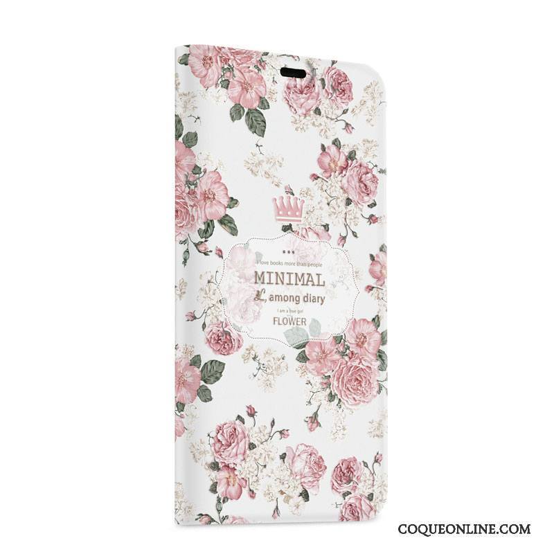 iPhone X Étui En Cuir Coque De Téléphone Housse Personnalité Incassable Rose Créatif