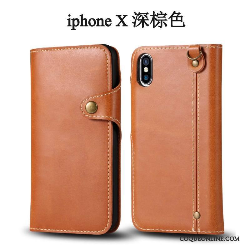 iPhone X Étui Incassable Fluide Doux Clamshell Coque De Téléphone Tendance Ornements Suspendus