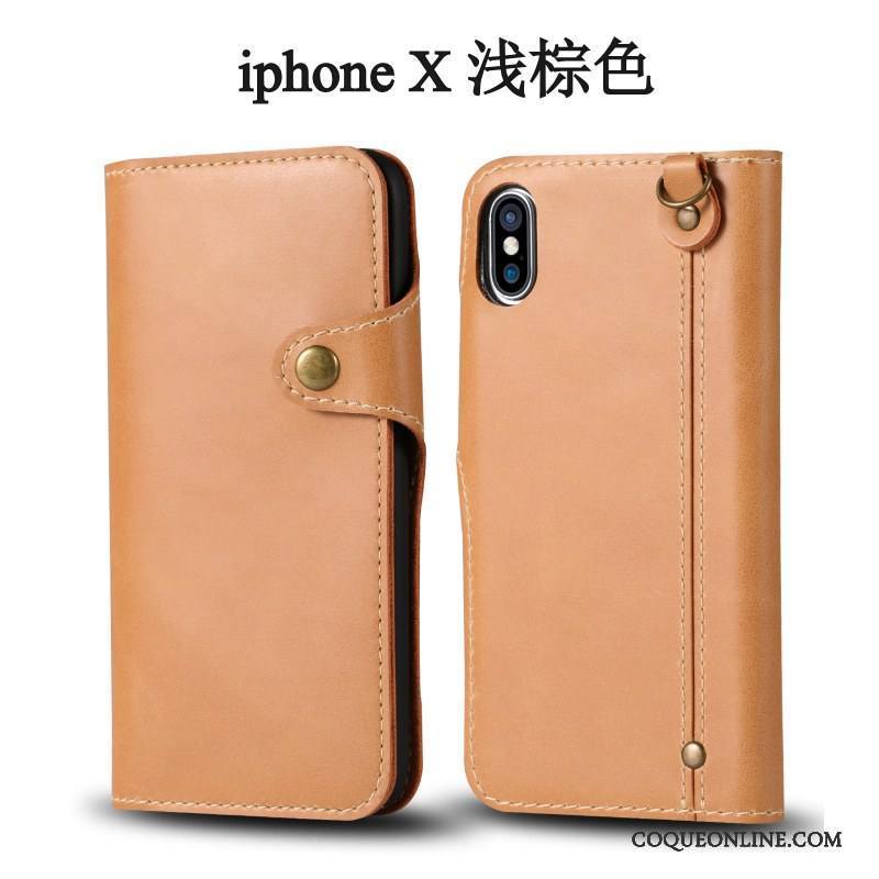 iPhone X Étui Incassable Fluide Doux Clamshell Coque De Téléphone Tendance Ornements Suspendus