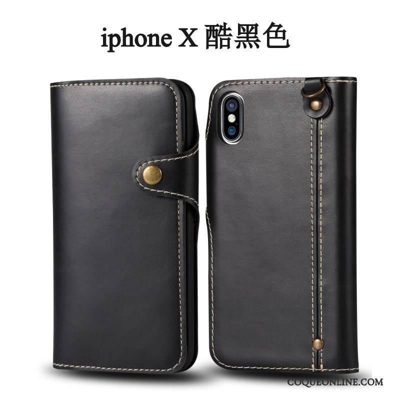 iPhone X Étui Incassable Fluide Doux Clamshell Coque De Téléphone Tendance Ornements Suspendus