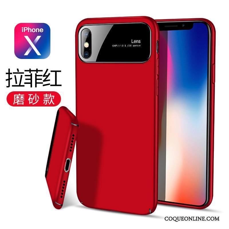 iPhone X Étui Incassable Miroir Coque De Téléphone Verre Nouveau Noir