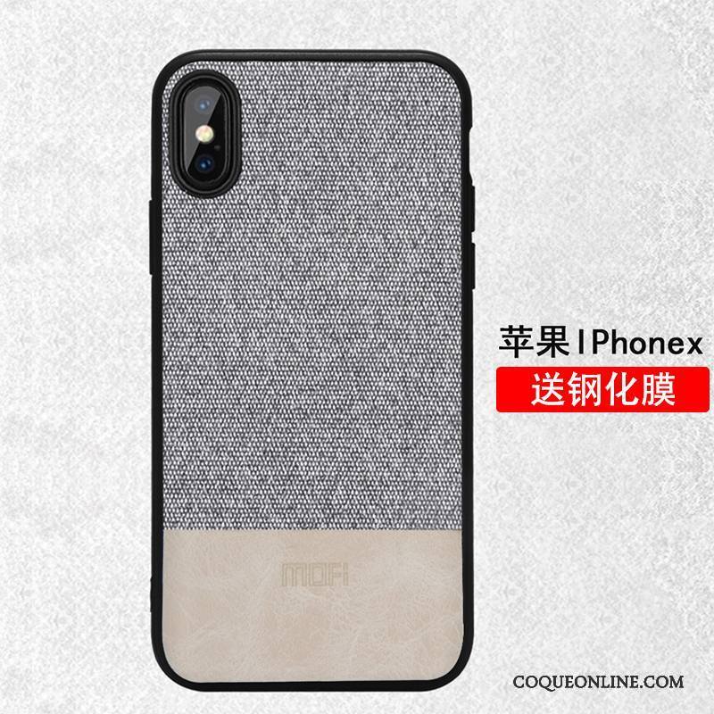 iPhone X Étui Incassable Rouge Coque De Téléphone Marque De Tendance Tout Compris Très Mince