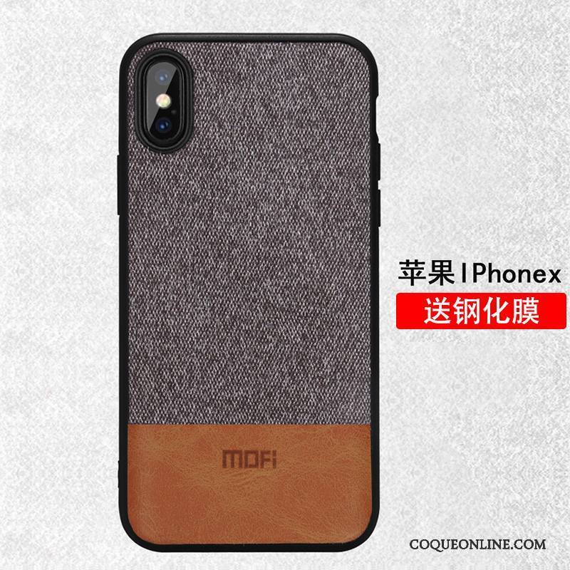 iPhone X Étui Incassable Rouge Coque De Téléphone Marque De Tendance Tout Compris Très Mince