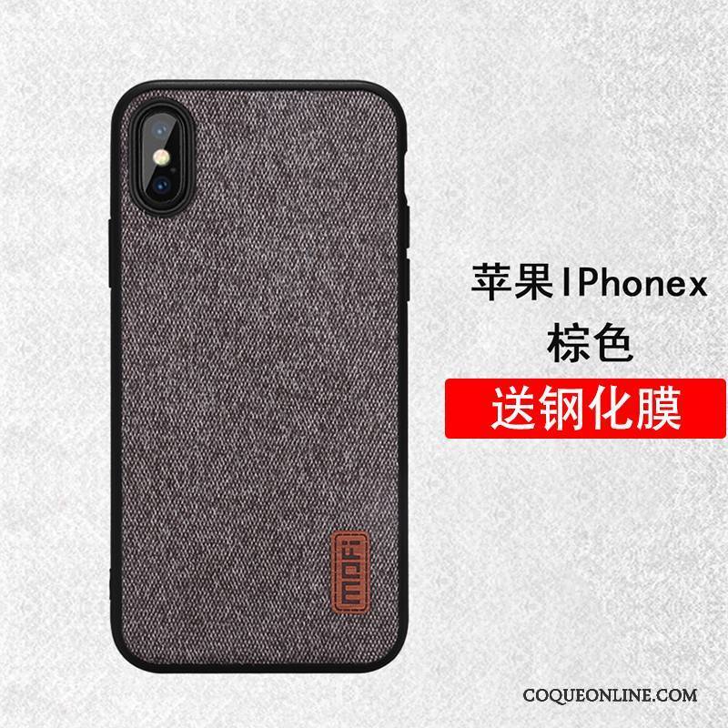 iPhone X Étui Incassable Rouge Coque De Téléphone Marque De Tendance Tout Compris Très Mince