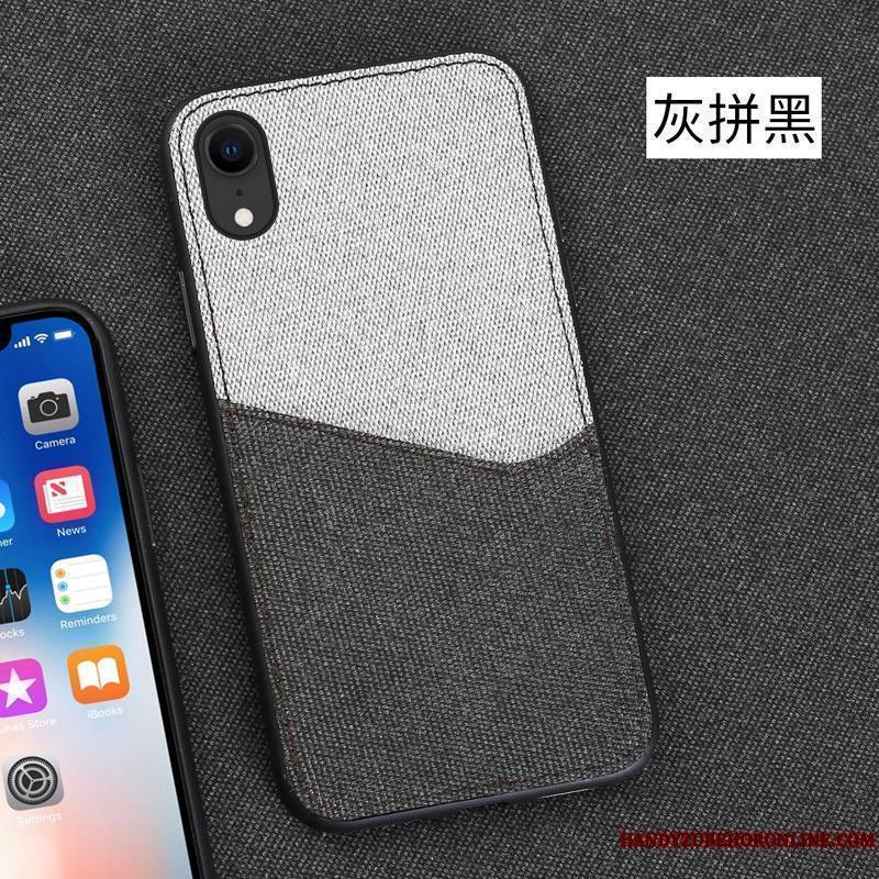 iPhone Xr Coque Tout Compris Étui Luxe Business Marque De Tendance Antidérapant Magnétisme