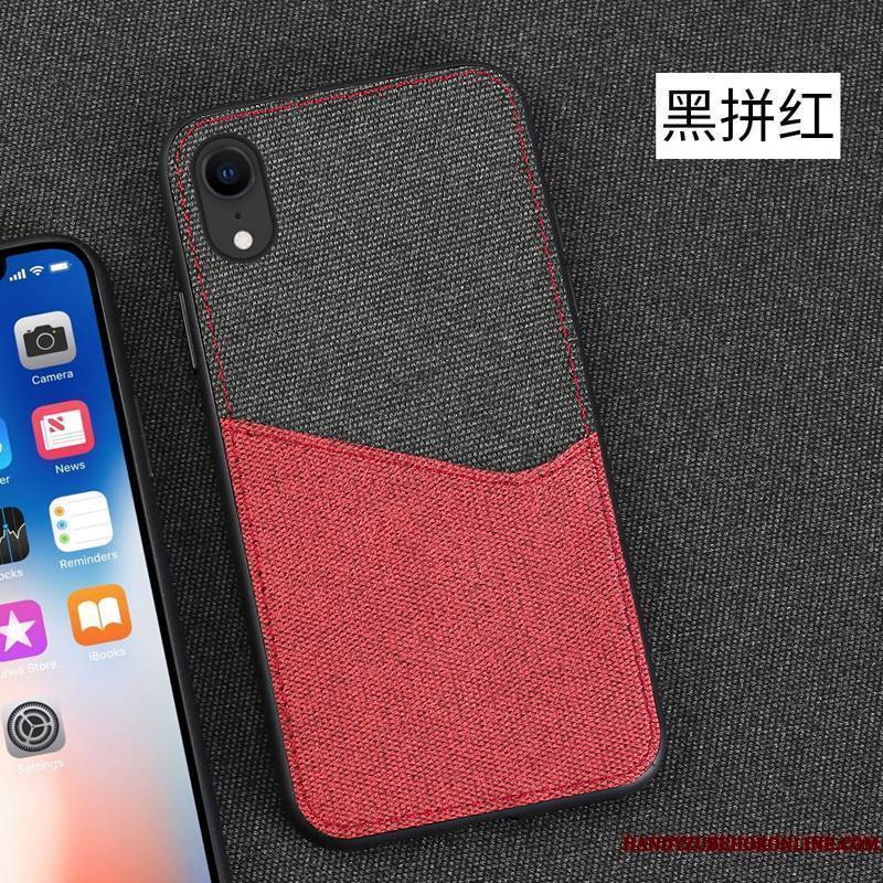 iPhone Xr Coque Tout Compris Étui Luxe Business Marque De Tendance Antidérapant Magnétisme