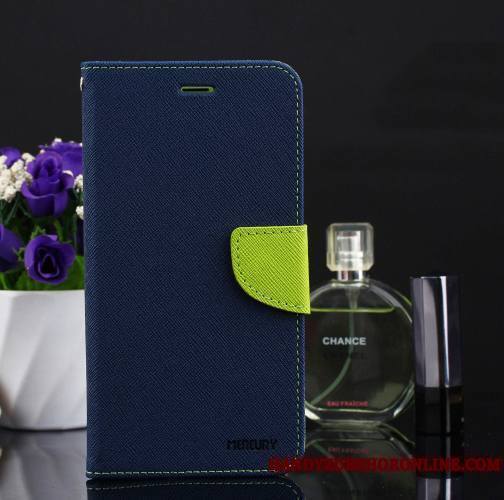 iPhone Xr Coque Étui En Cuir Nouveau Ornements Suspendus Bleu Housse Silicone Fluide Doux