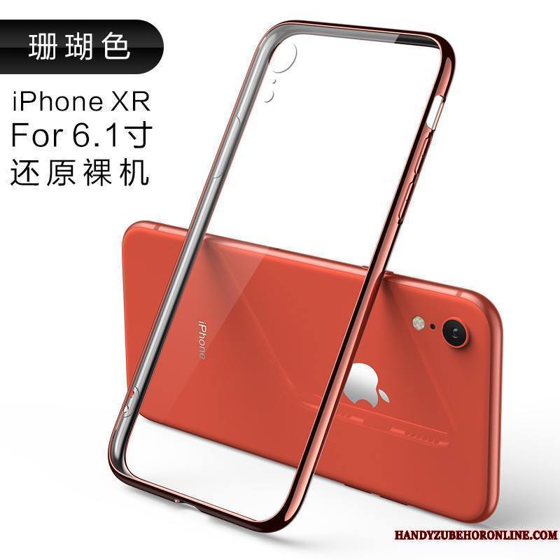 iPhone Xr Transparent Coque De Téléphone Incassable Nouveau Marque De Tendance Luxe Net Rouge