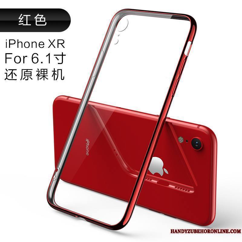 iPhone Xr Transparent Coque De Téléphone Incassable Nouveau Marque De Tendance Luxe Net Rouge