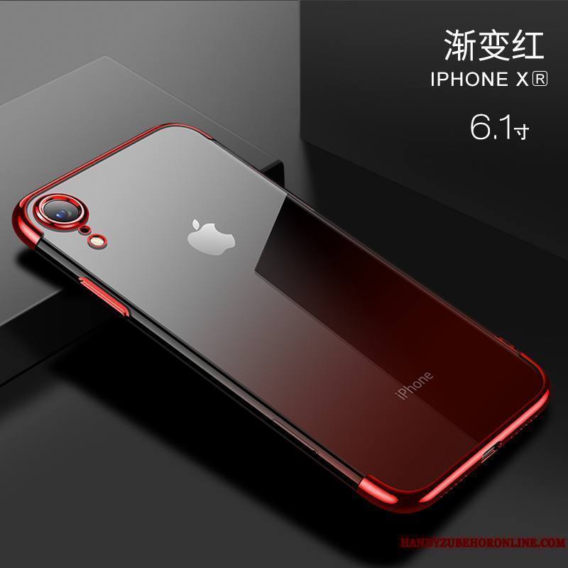 iPhone Xr Transparent Marque De Tendance Silicone Coque En Silicone Luxe Tout Compris Protection