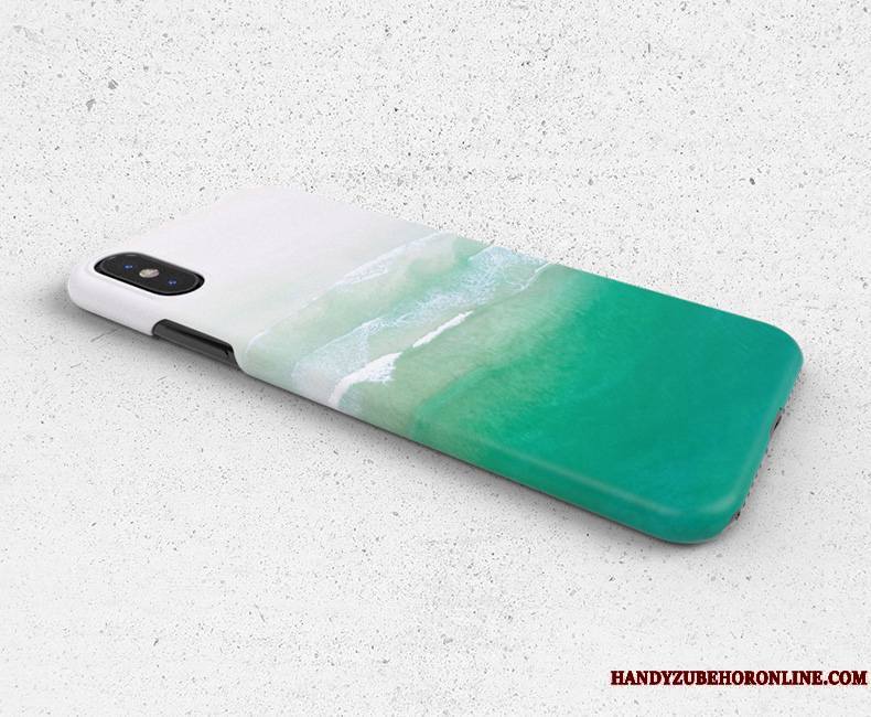 iPhone Xs Blanc Couleur Coque De Téléphone Protection Créatif Personnalité