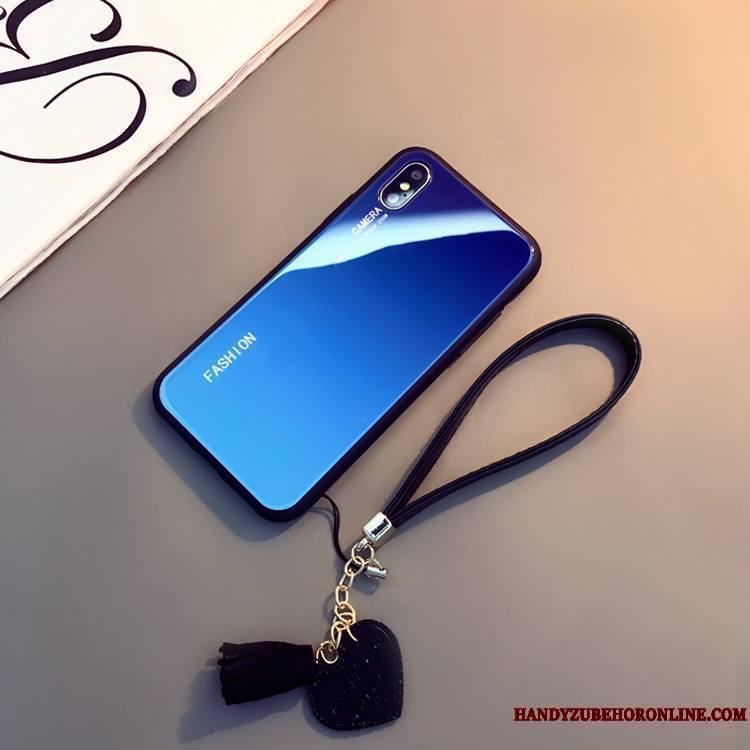 iPhone Xs Coque De Téléphone Verre Tendance Gris Nouveau