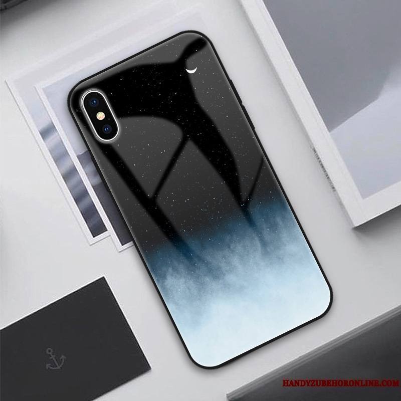 iPhone Xs Coque Incassable Marque De Tendance Vent Europe Amoureux Silicone Protection