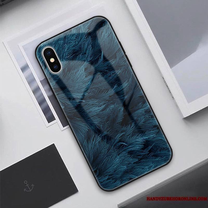 iPhone Xs Coque Incassable Marque De Tendance Vent Europe Amoureux Silicone Protection