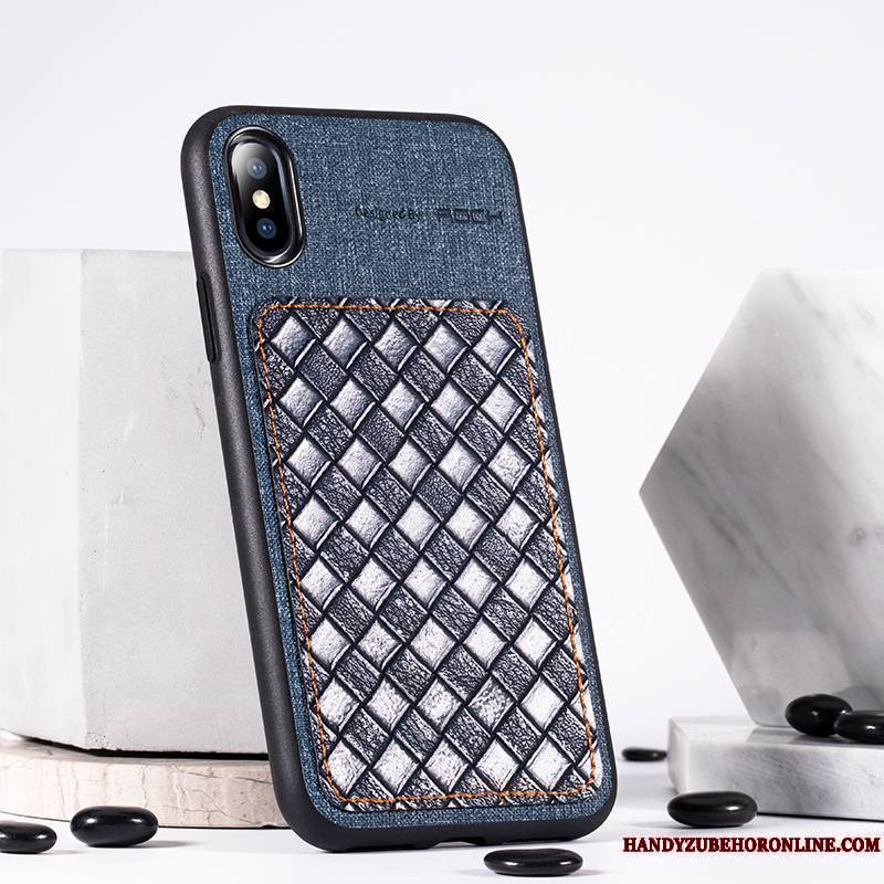 iPhone Xs Coque Luxe Fluide Doux Étui Tout Compris Difficile De Téléphone