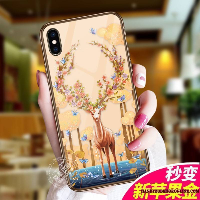 iPhone Xs Coque Personnalité Incassable Étui Nouveau Légère Tout Compris Transparent