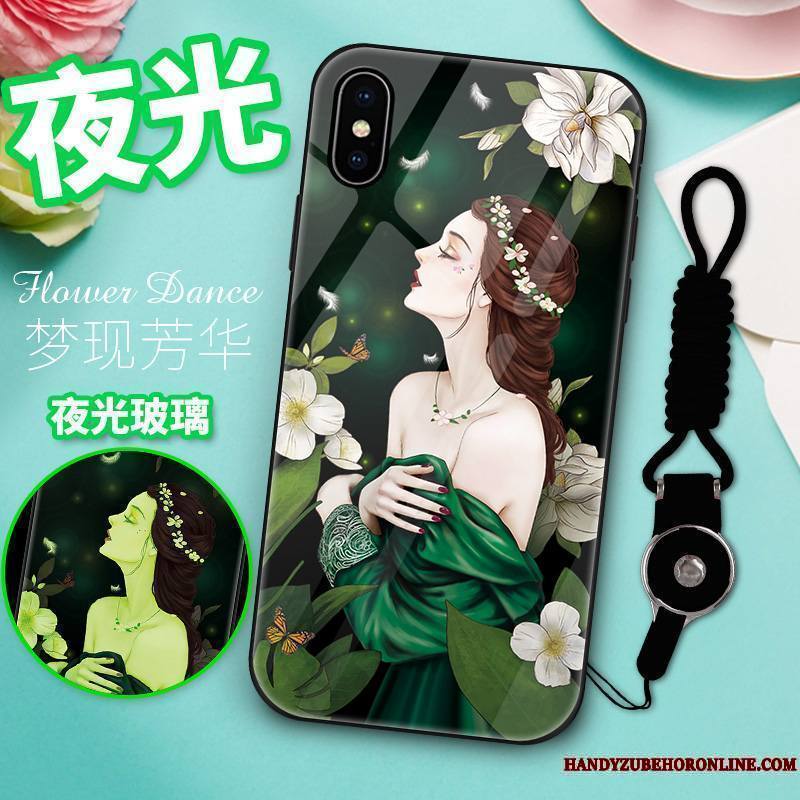 iPhone Xs Coque Personnalité Incassable Étui Nouveau Légère Tout Compris Transparent