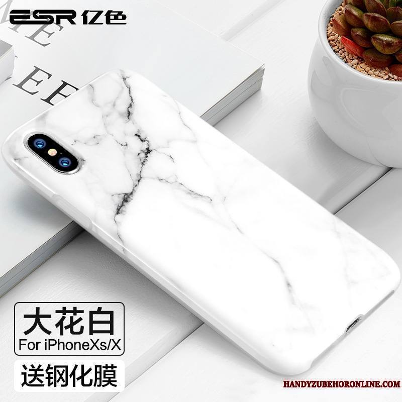 iPhone Xs Coque Silicone Difficile Nouveau Tendance Marque De Tendance Étui Fluide Doux