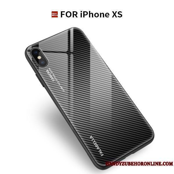 iPhone Xs Coque Vent Verre Marque De Tendance Tout Compris Clair Étui Nouveau