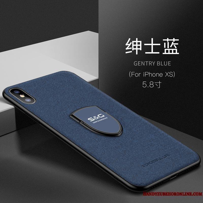 iPhone Xs Marque De Tendance Coque De Téléphone Silicone Tout Compris Support Nouveau Fluide Doux