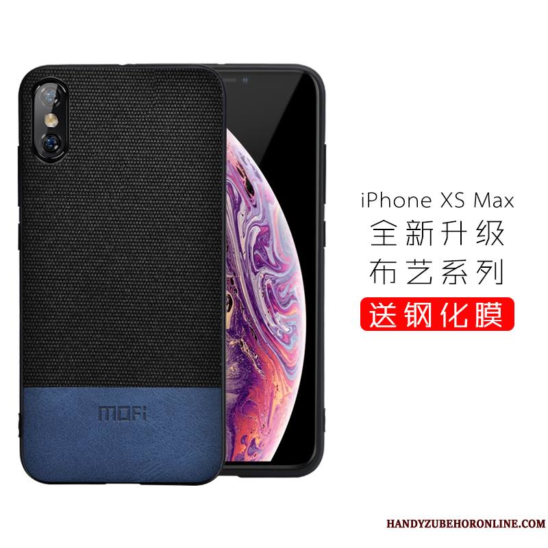 iPhone Xs Max Marque De Tendance Coque De Téléphone Très Mince Business Fluide Doux Nouveau Luxe